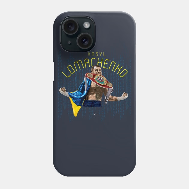 Vasyl Lomachenko Matrix Phone Case by deenallydesigns