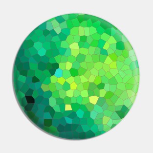 Green Abstract Reptile Skin Pattern Pin