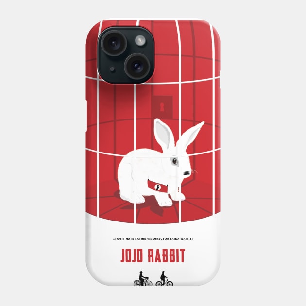 Jo Jo Rabbit film print Phone Case by Phil Shelly Creative