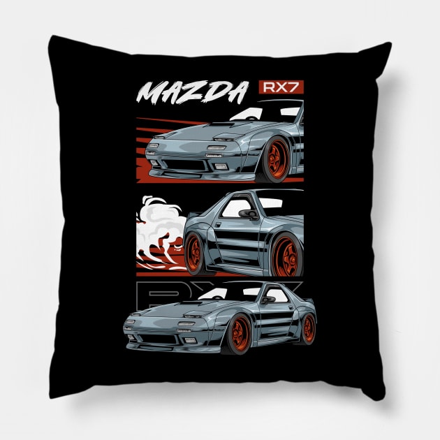 RX7 1989 Car Pillow by milatees