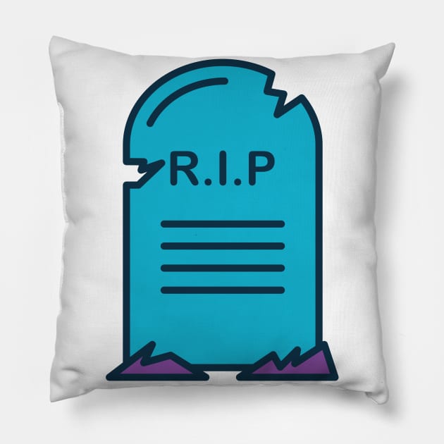 Tombstone Pillow by Jonathan Wightman