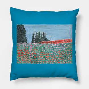 Meadow with Lots of Flowers Pillow