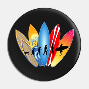 Surfer Evolution Pin