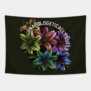 Unapologetically Queer Lilies Tapestry