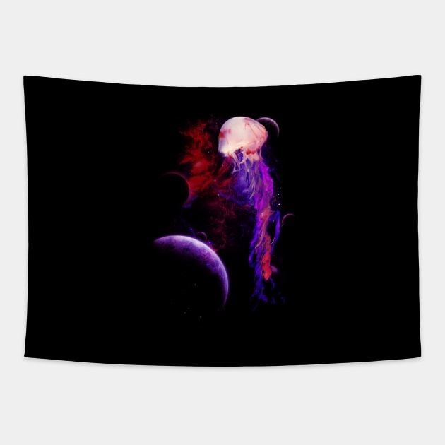 Space fish Tapestry by FanFreak