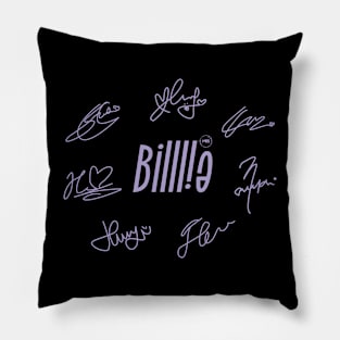 design with the signatures of the billlie group Pillow