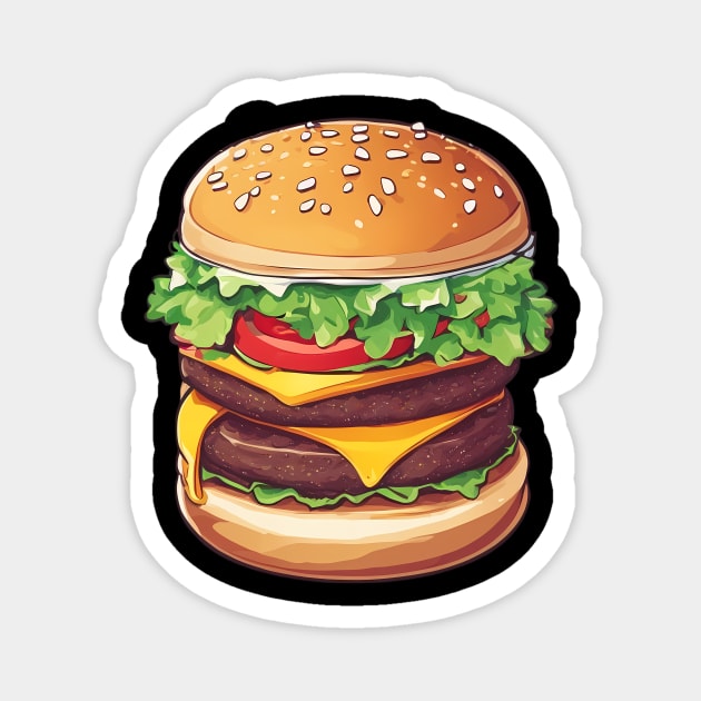 Burger Lover Magnet by animegirlnft