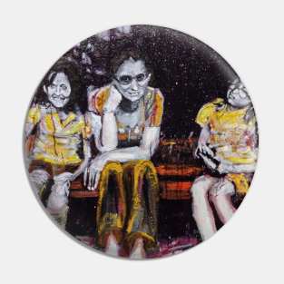 Mother with two girls Pin