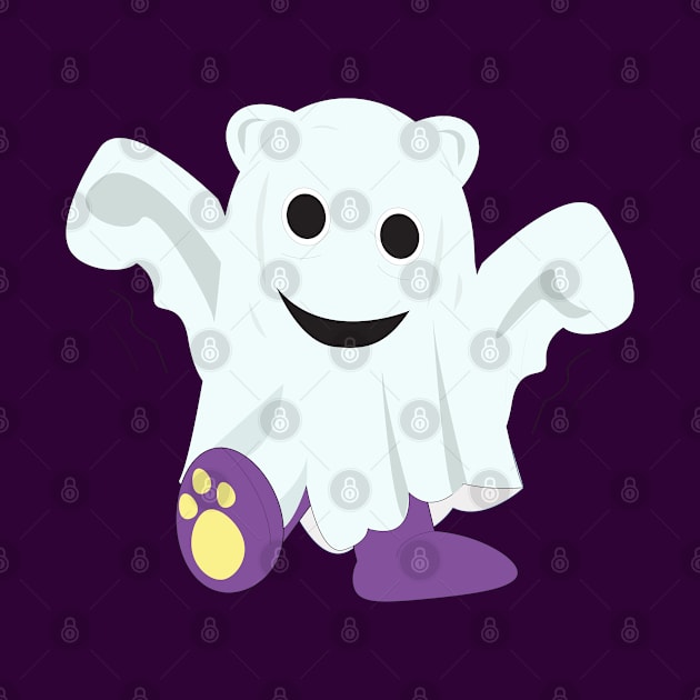 Mr.purple bear is blanket ghost,halloween bear,ghost bear by Figaro-17