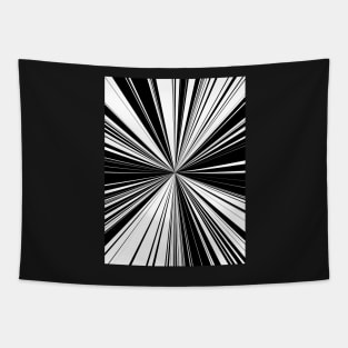 Black And White Tunnel Vision Tapestry