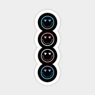 Transgender Pride Smiley Magnet