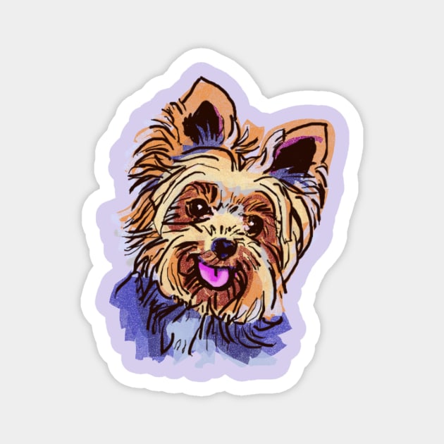 The Yorkie Love of My Life Magnet by lalanny