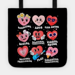 Occupational Therapy Therapist OTA OT Valentines Day Hearts Tote