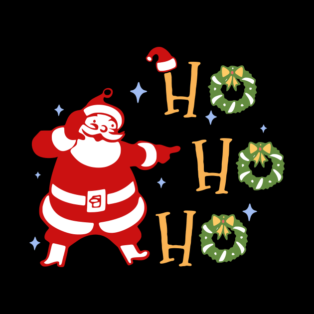 Ho Ho Ho Christmas Joyful Santa Claus by StasLemon