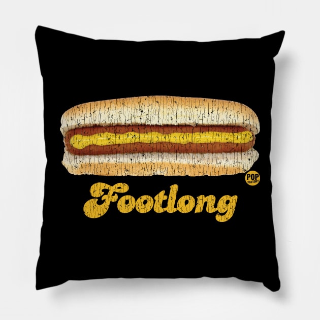 FOOTLONG Pillow by toddgoldmanart
