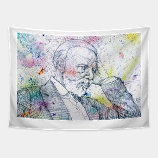 PYOTR ILYICH TCHAIKOVSKY - watercolor and pencil portrait Tapestry