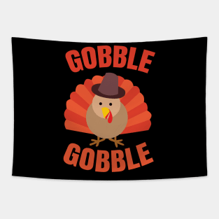 Gobble Gobble Thanksgiving Turkey Tapestry