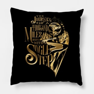 The Journey Of A Thousand Miles Pillow