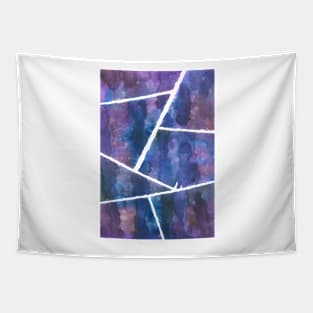 purple watercolour geometric Tapestry