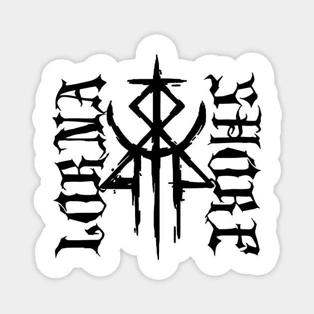 Lorna Shore Deathcore Symbol Magnet by kalush club