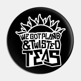 Plan Bs & Twisted Teas - White/Black Pin