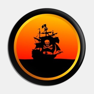 Transparent Pirate Ship Pin