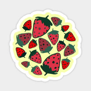 Strawberry red summer fruit Magnet