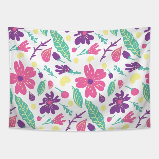 Vintage florals Tapestry by Think Beyond Color