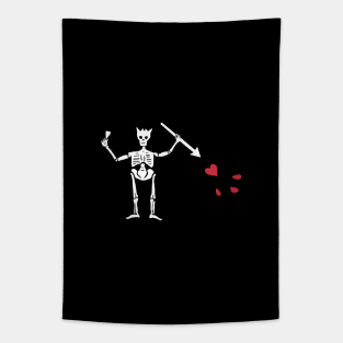 Blackbeard's Flag Skeleton Tapestry