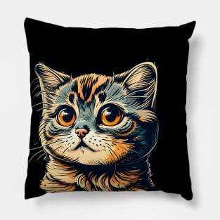 Sad Cat Face Lover - Love Cats Pillow