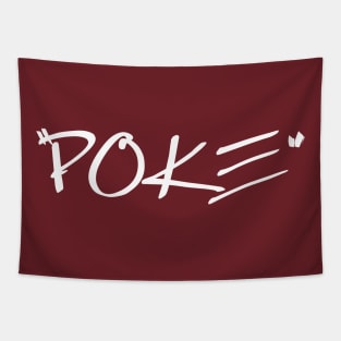 Poke me! Funny meme Tapestry