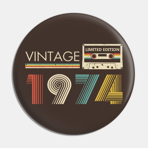 Vintage 1974 Limited Edition Cassette Pin by louismcfarland