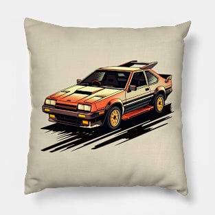 1980s Car Racing Pillow