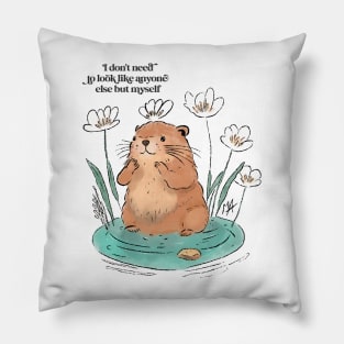 Beaver Self-love Pillow