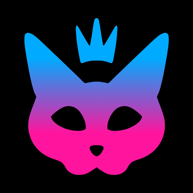 Cat Queen - Blue & Pink by ALH