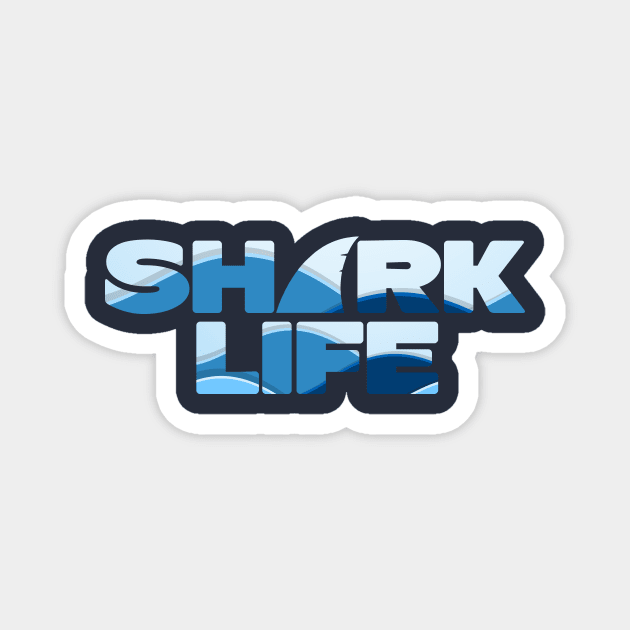 Shark Life Magnet by AlbaDigitalArt