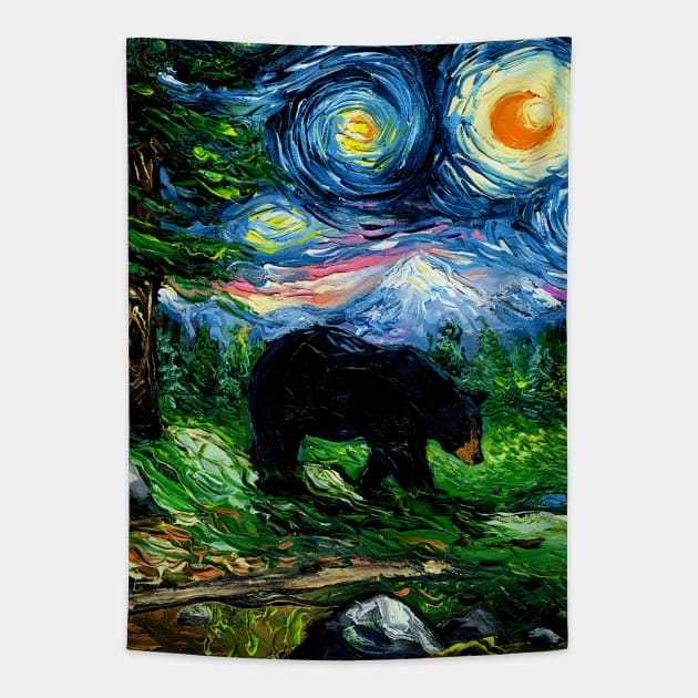 Smoky Mountain Night Tapestry by sagittariusgallery