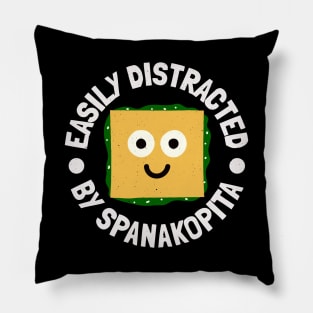 Easily Distracted By Spanakopita - Greek Pie Food Pillow