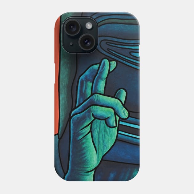 Fingers Crossed Chest Logo Phone Case by samualweinberg