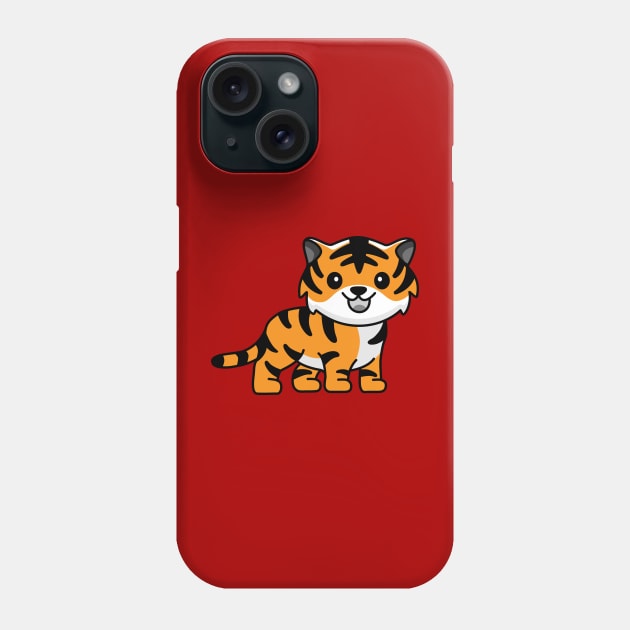 Cute Tiger Kawaii Phone Case by FTF DESIGNS