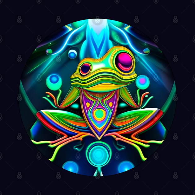 Froggy Animal Spirit (14) - Trippy Psychedelic Frog by TheThirdEye