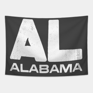 AL Alabama State Vintage Typography Tapestry