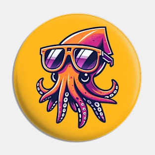 Chibi Squid Pin