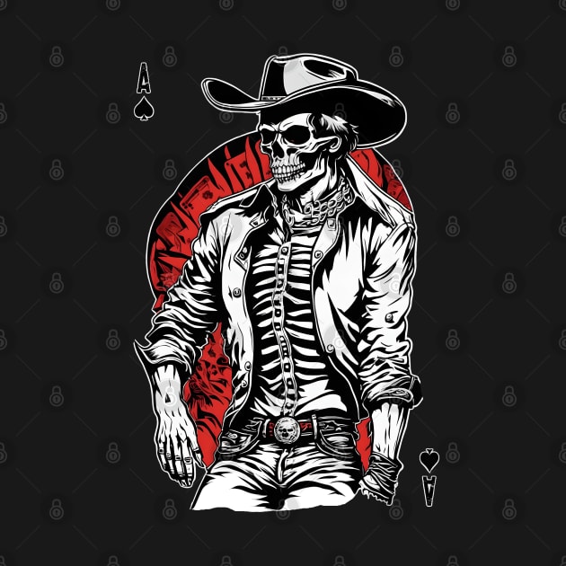 Weird Wild West: Aces High Skeleton Cowboy by WolfMerrik