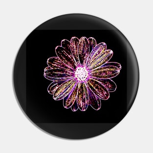 Neon Flower Pin