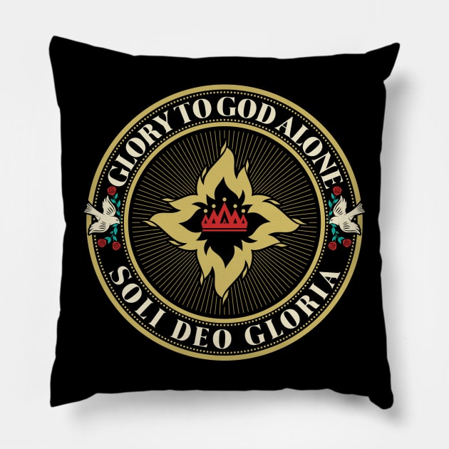 Glory to God alone Pillow by Reformer