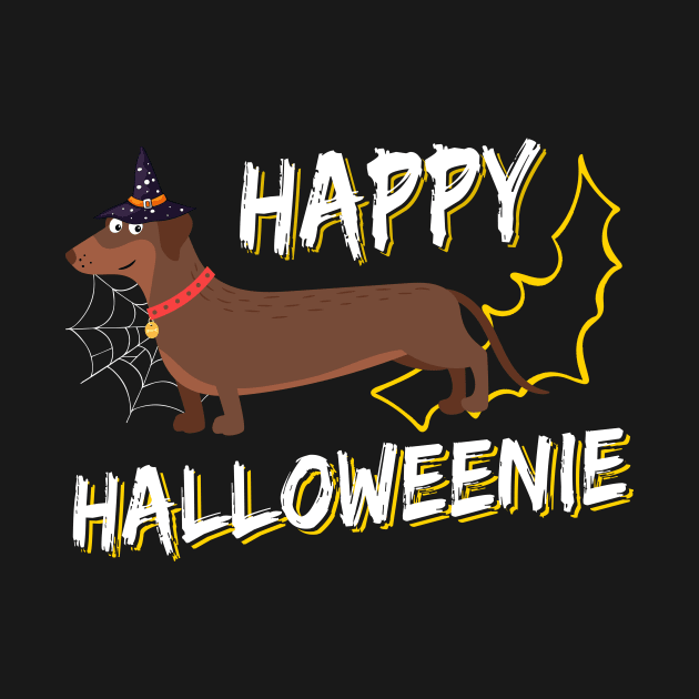 Happy Halloweenie Shirt Outfits Halloween Dachshund by foxmqpo