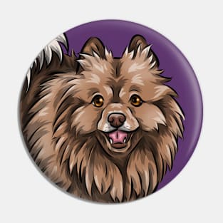 Cute German Spitz Mittel Pin