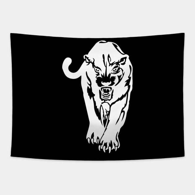 panther stalking Tapestry by baikteman