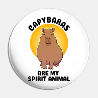 Capybaras are my spirit animal Pin